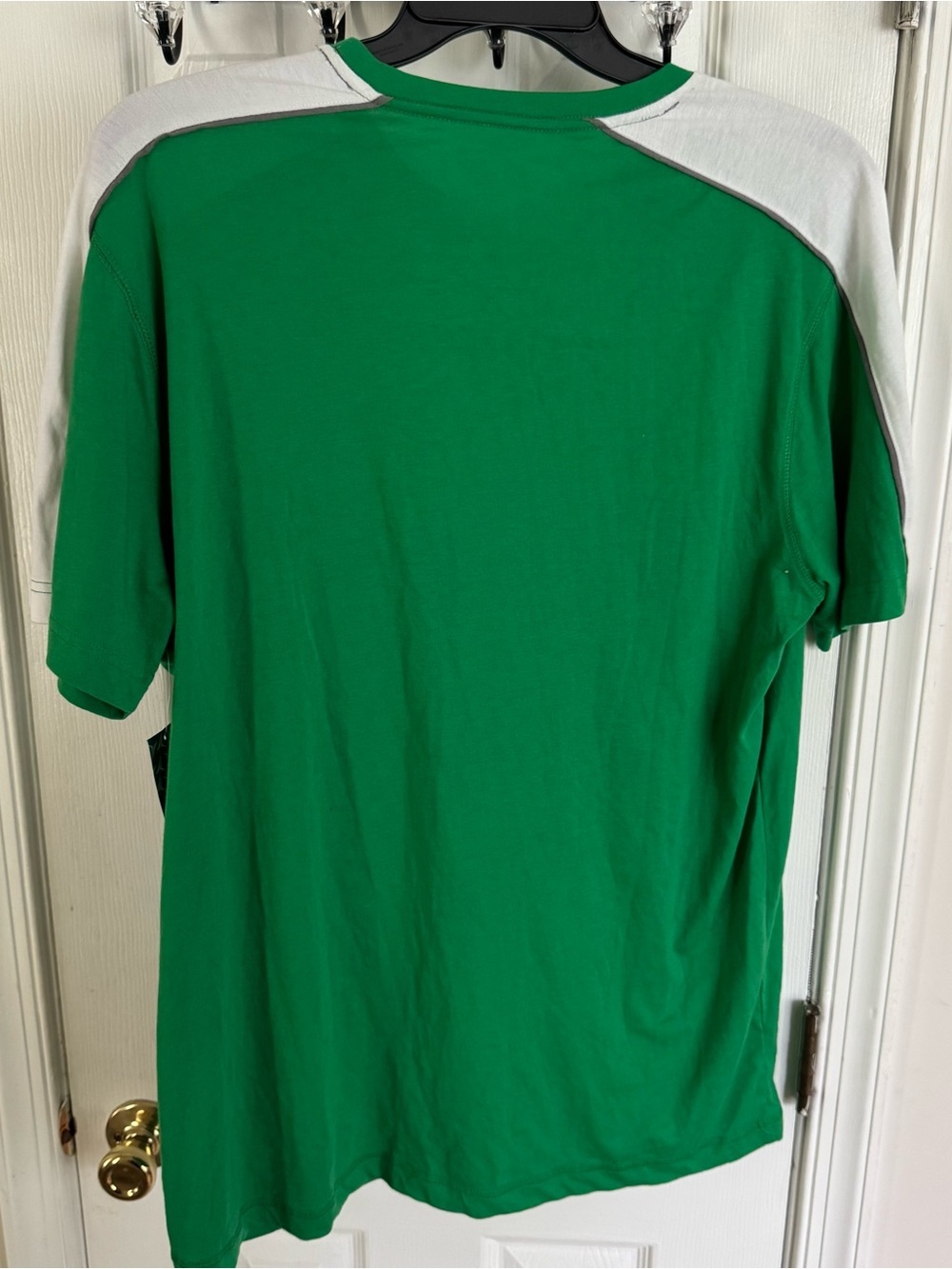 Mens XL Performance Athletic Shirt GoDRY Moisture Wicking Green Colorblock NWT - Picture 10 of 14